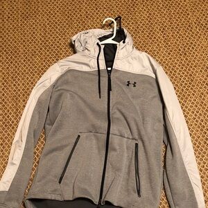 Under Armour Men's Performance Jacket in Gray and White
